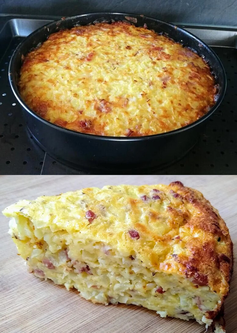 Omas Zwiebelkuchen ohne Boden, das musst du unbedingt probieren! | EKoch