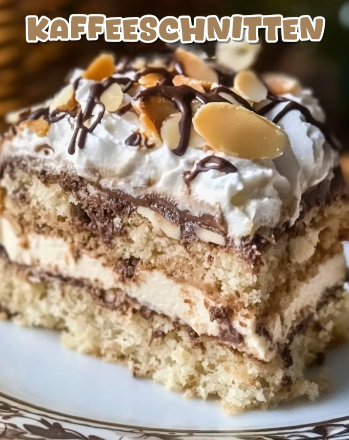 Kaffee-Nuss-Traumkuchen mit Schokoladenguss und Mandel-Crunch | EKoch