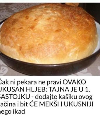 Čak ni pekara ne pravi OVAKO UKUSAN HLJEB: TAJNA JE U 1. SASTOJKU – dodajte kašiku ovog začina i bit ĆE MEKŠI I UKUSNIJI nego ikad