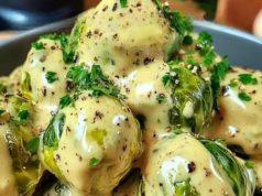 Das überzeugt jeden wie leckeeer, Rosenkohl in Frischkäse Senfsauce