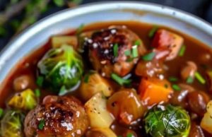 Der Wahnsinn schmeckt sooo gut, Rosenkohleintopf mit Hackbällchen