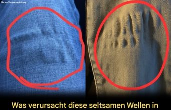 Warum bekommen Jeans nach dem Waschen diese seltsamen Falten (und wie kann man sie beheben)?